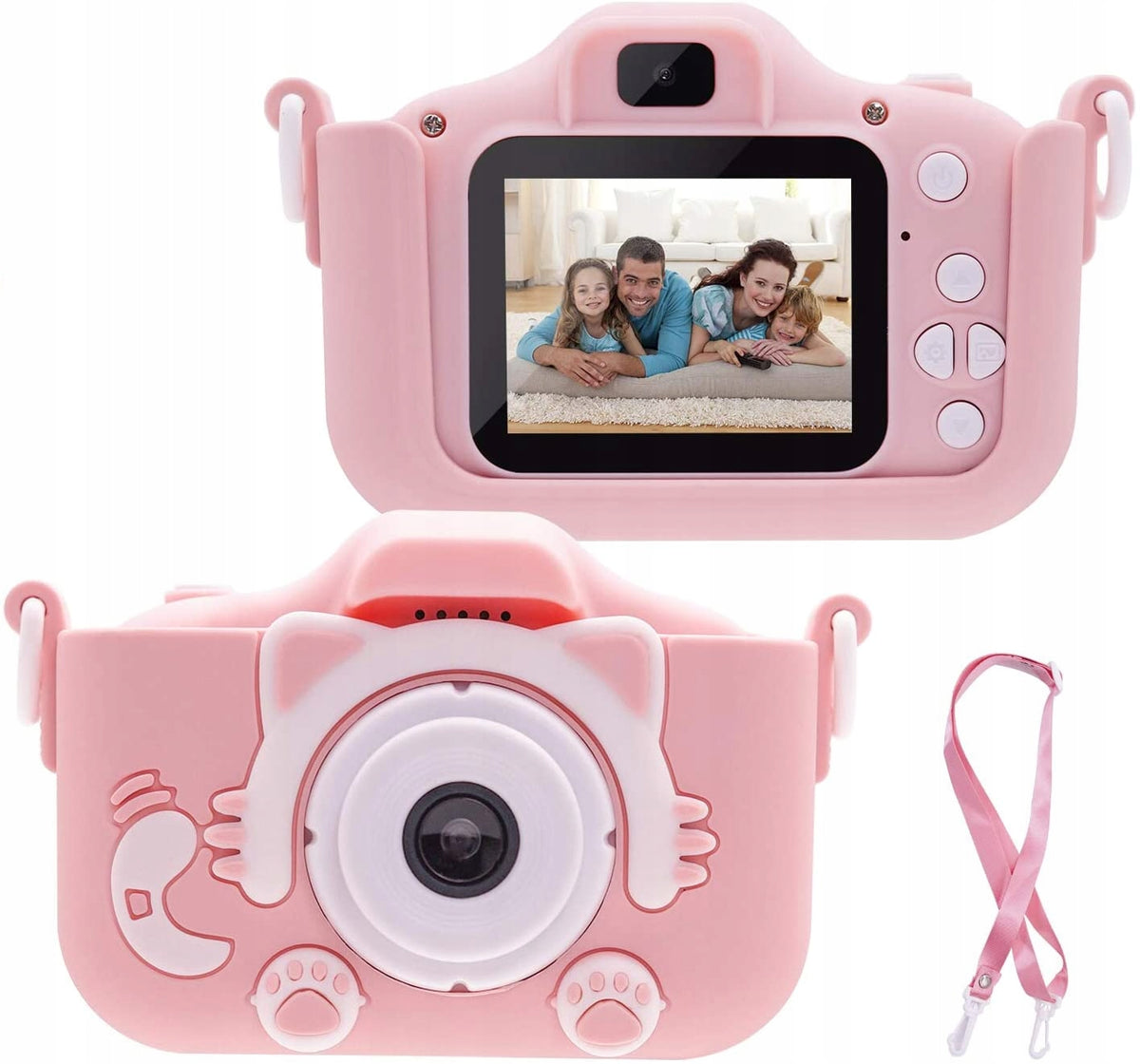 Children's camera digital 5 Mpx pink kitten 32 GB Packaging status original