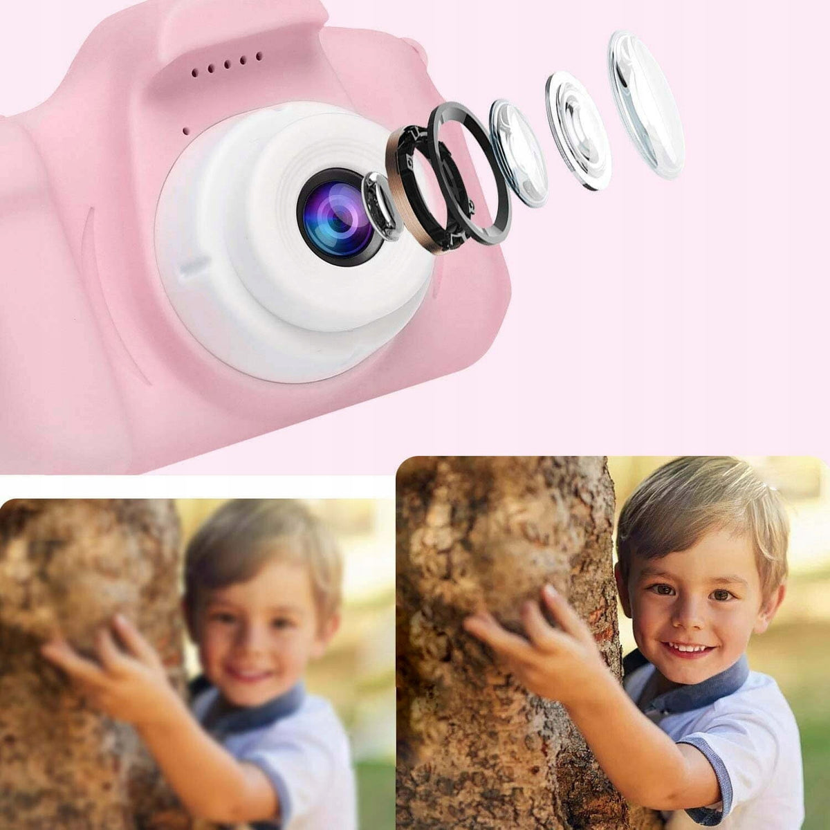 Children's digital camera LCD SD 450mAh USB blue Manufacturer code X200MODRA