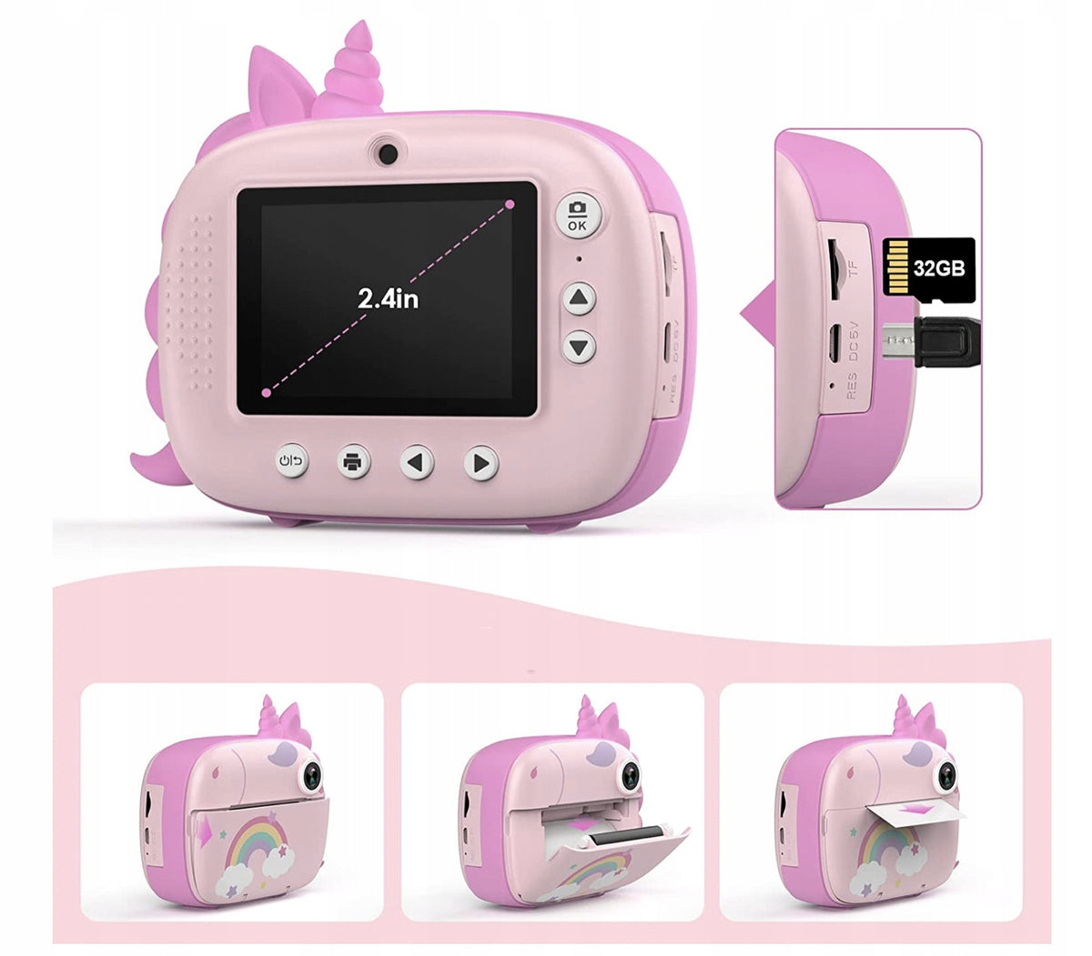 Children's digital camera with 32 GB print function Manufacturer code B0B2SFNV57