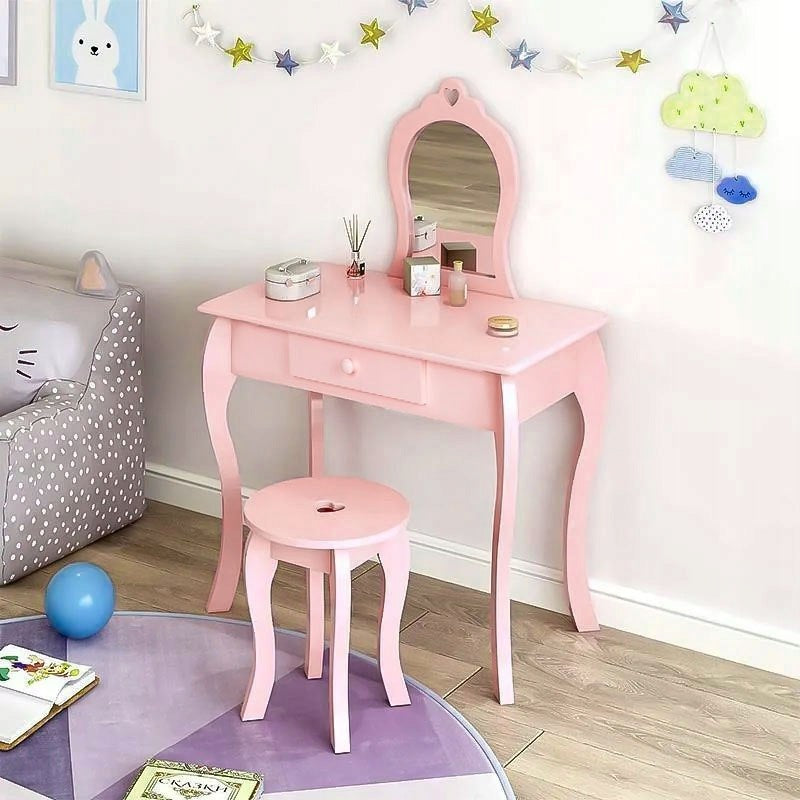 Children's dressing table large with mirror for girls ECOTOYS Packaging status original