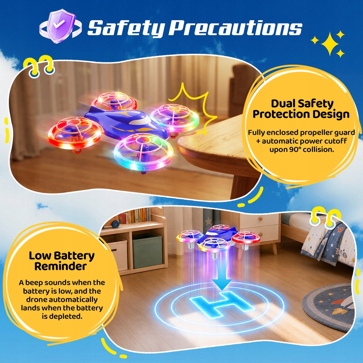Children's drone remote controlled, basic version, flying toy Manufacturer code WJ121848AXXMC