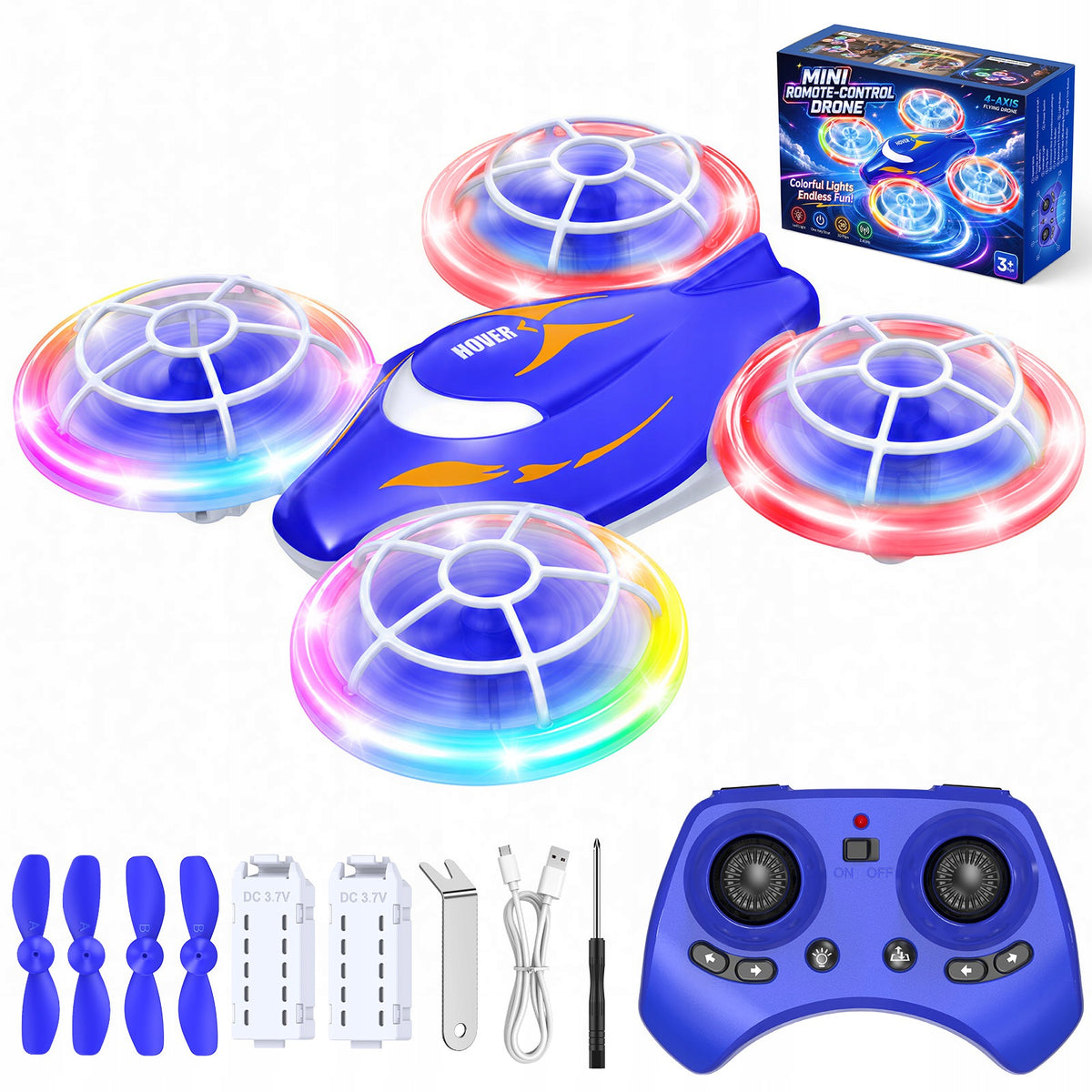Children's drone remote controlled, basic version, flying toy