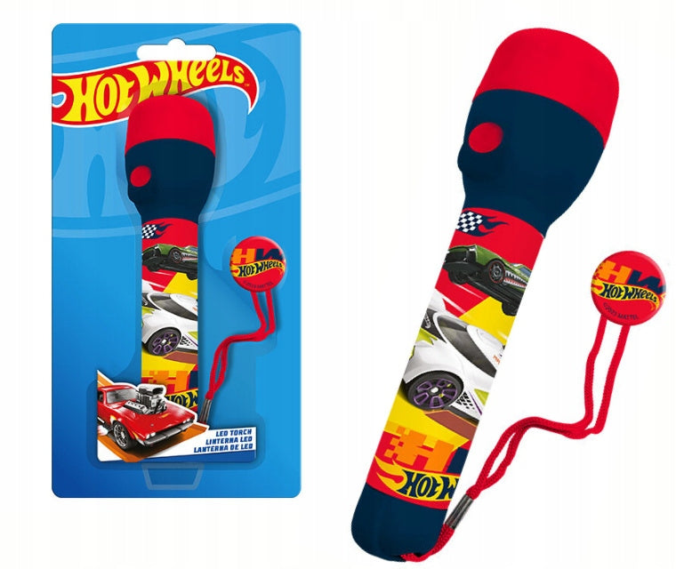Children's flashlight / LED / HotWheels / 16 cm / License Color multicolor