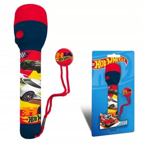 Children's flashlight / LED / HotWheels / 16 cm / License