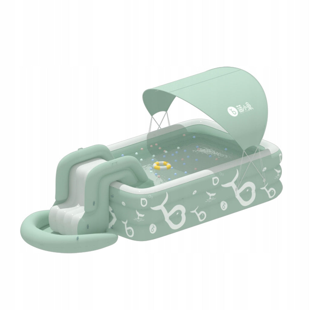 Children's garden pool inflatable slide canopy toys pump 300cm Packaging status original
