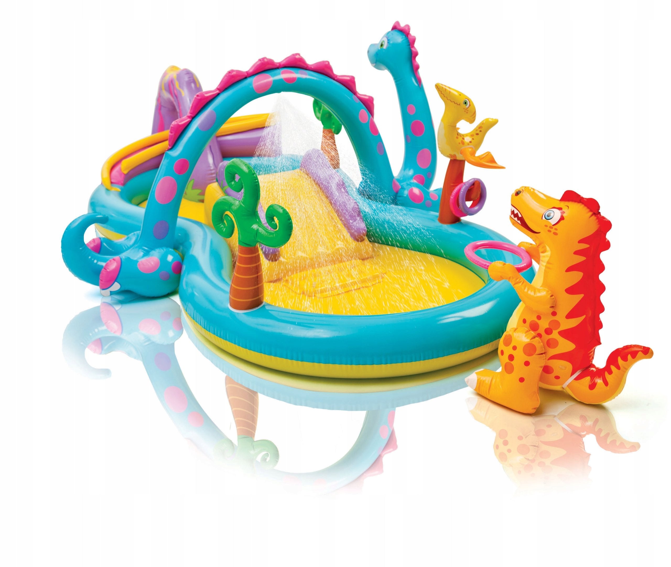 Children's inflatable pool with slide DINO playground Children's pool
