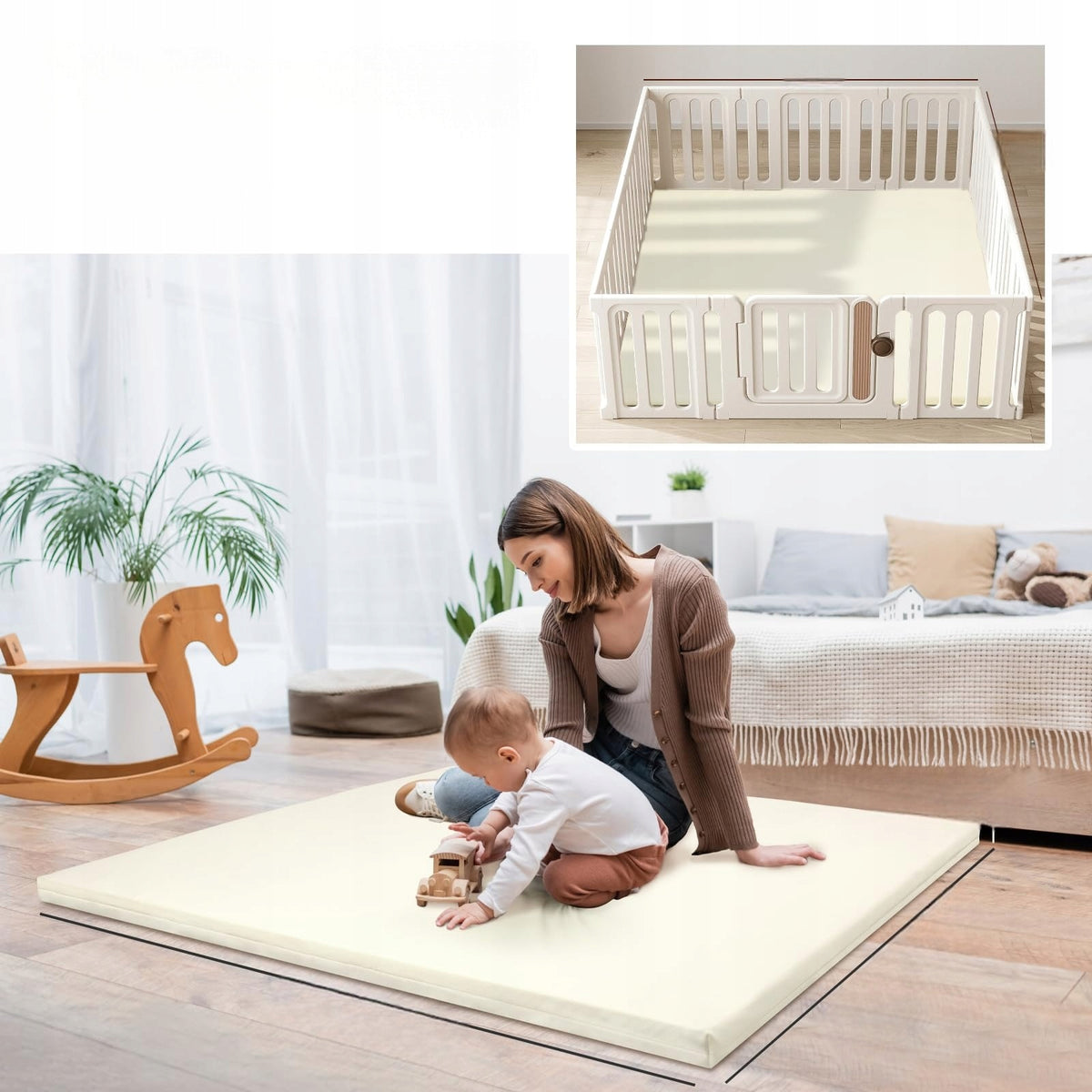 Children's mat educational foam 122x122cm 3,6cm thickness for play Manufacturer code kl111
