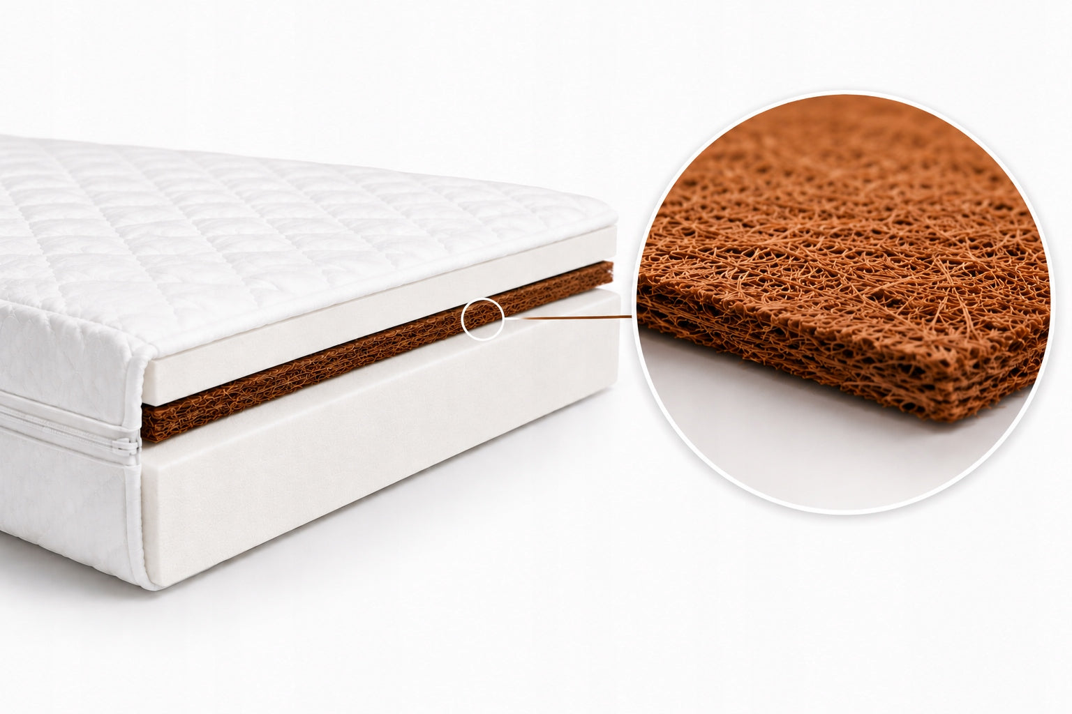 Children's mattress 200x90 coconut double-sided foam OEKO-TEX 8 cm ATEST Packaging status original