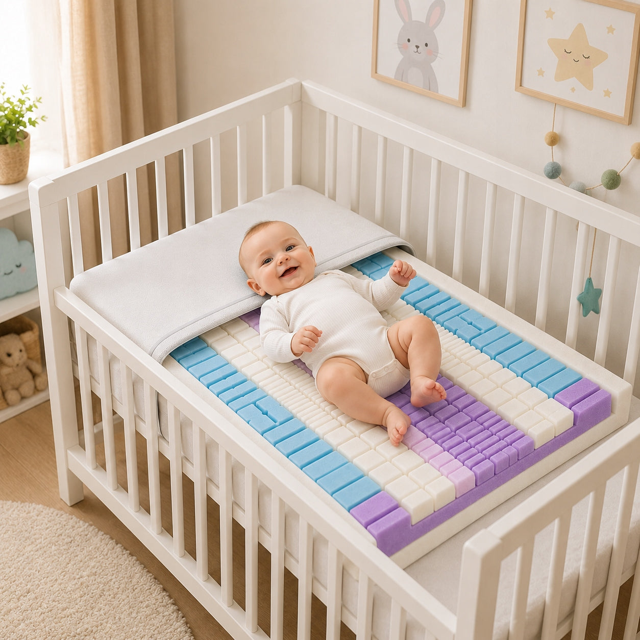 Children's mattress 60x120 foam zone 7 anti-allergic zones 15 cm Manufacturer code MULTI ZONE COMFORT PLUS 60X120X15