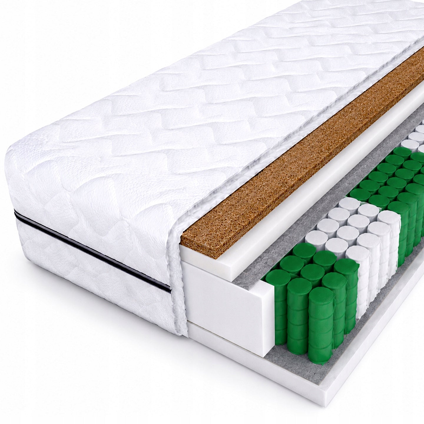 Children's mattress 80x160 spring with coconut medium hardness H3 16cm Packaging status original
