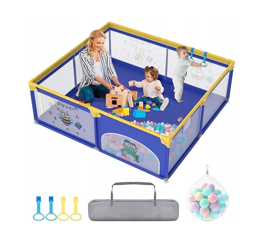 Children's playpen PLAC TOYS with folding entrance with net 200x180