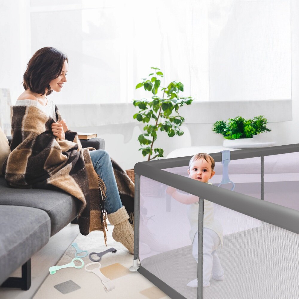 Children's playpen SUN BABY Z-B02.008.0.1-B13.001.0.1 Grey Product width 150 cm