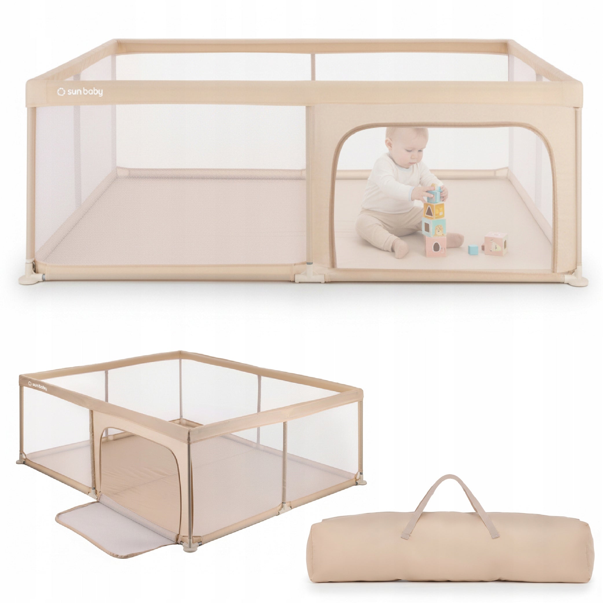 Children's playpen cot LARGE Square toys with floor Dry pool 150x200