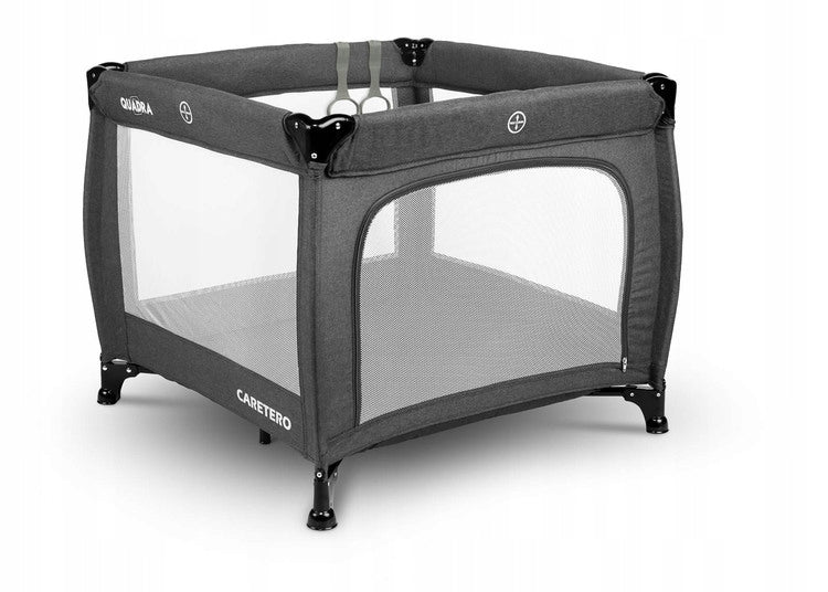 Children's playpen - folding cot Caretero Quadra Graphite