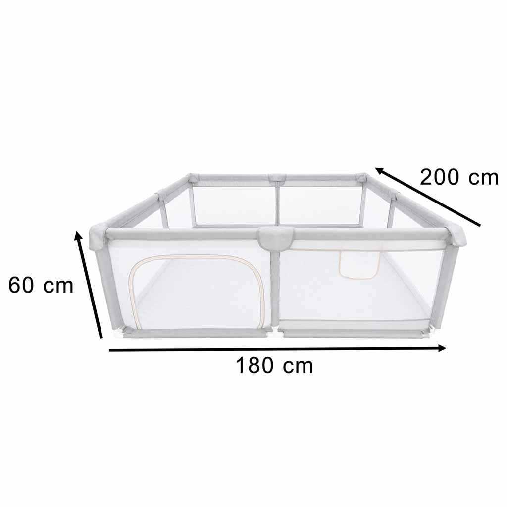 Children's playpen folding dry pool for children 180x200 mesh entrance castle Brand KIK