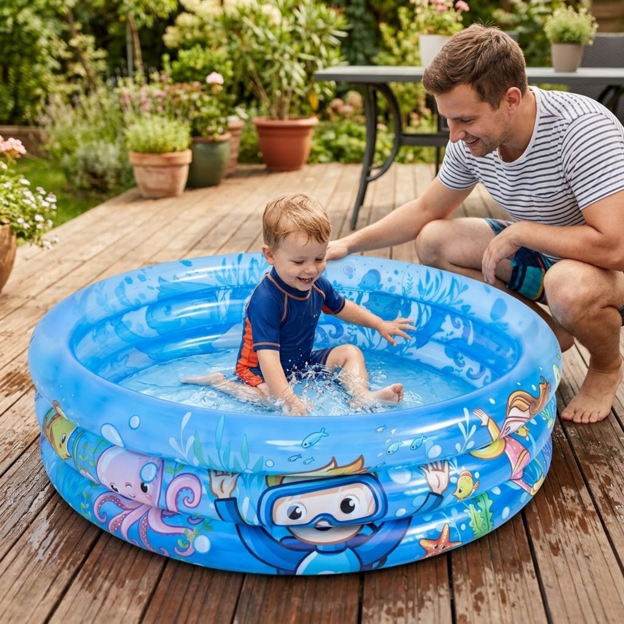 Children's pool inflatable paddling pool 122 cm water animals Jilong Packaging status original
