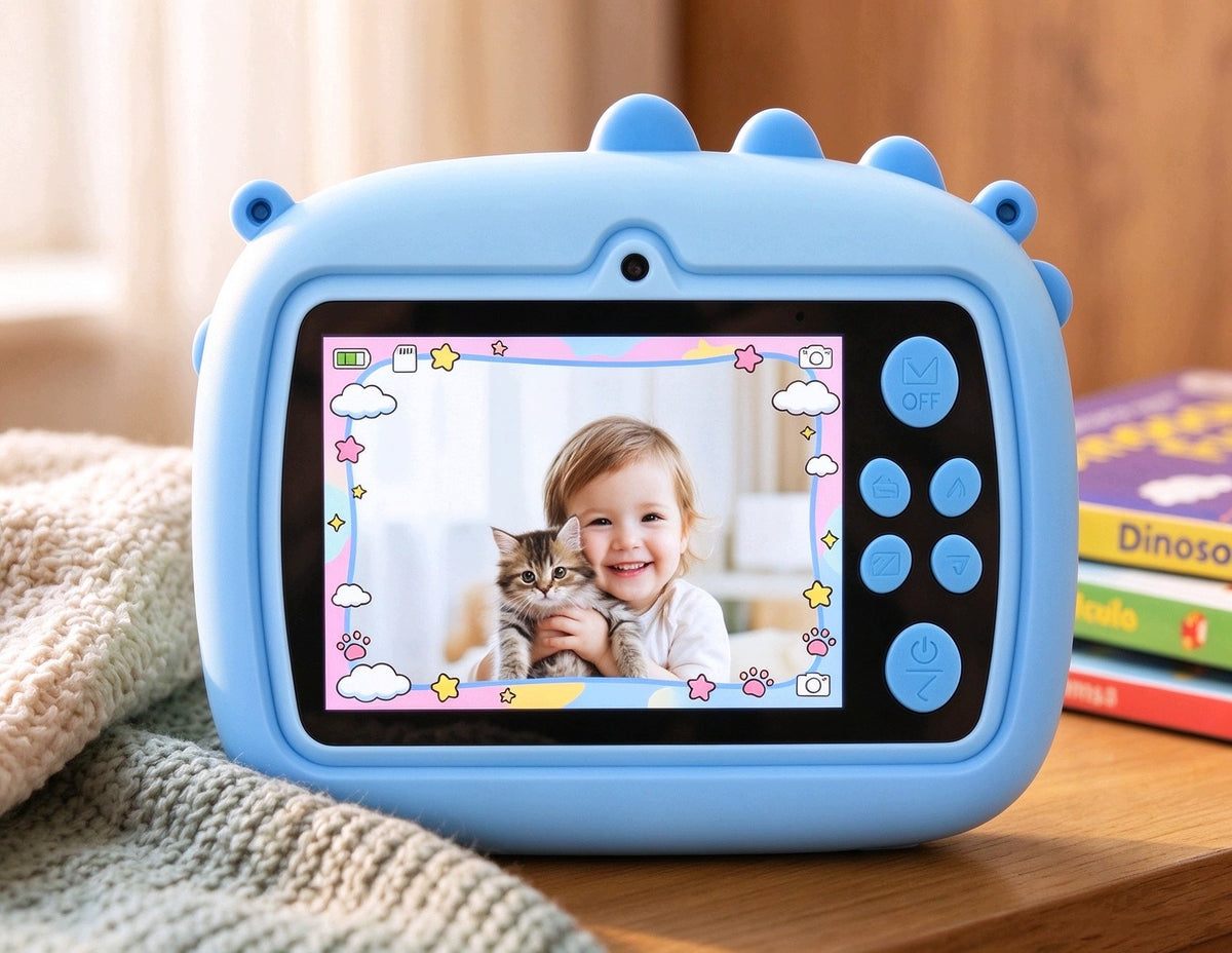 Children's printing camera GALAXIA blue dinosaur + 2 rolls Manufacturer code 748415554113