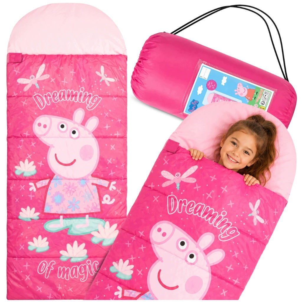 Children's sleeping bag PEPPA PIG 170x70 cm Original License Hasbro Pink