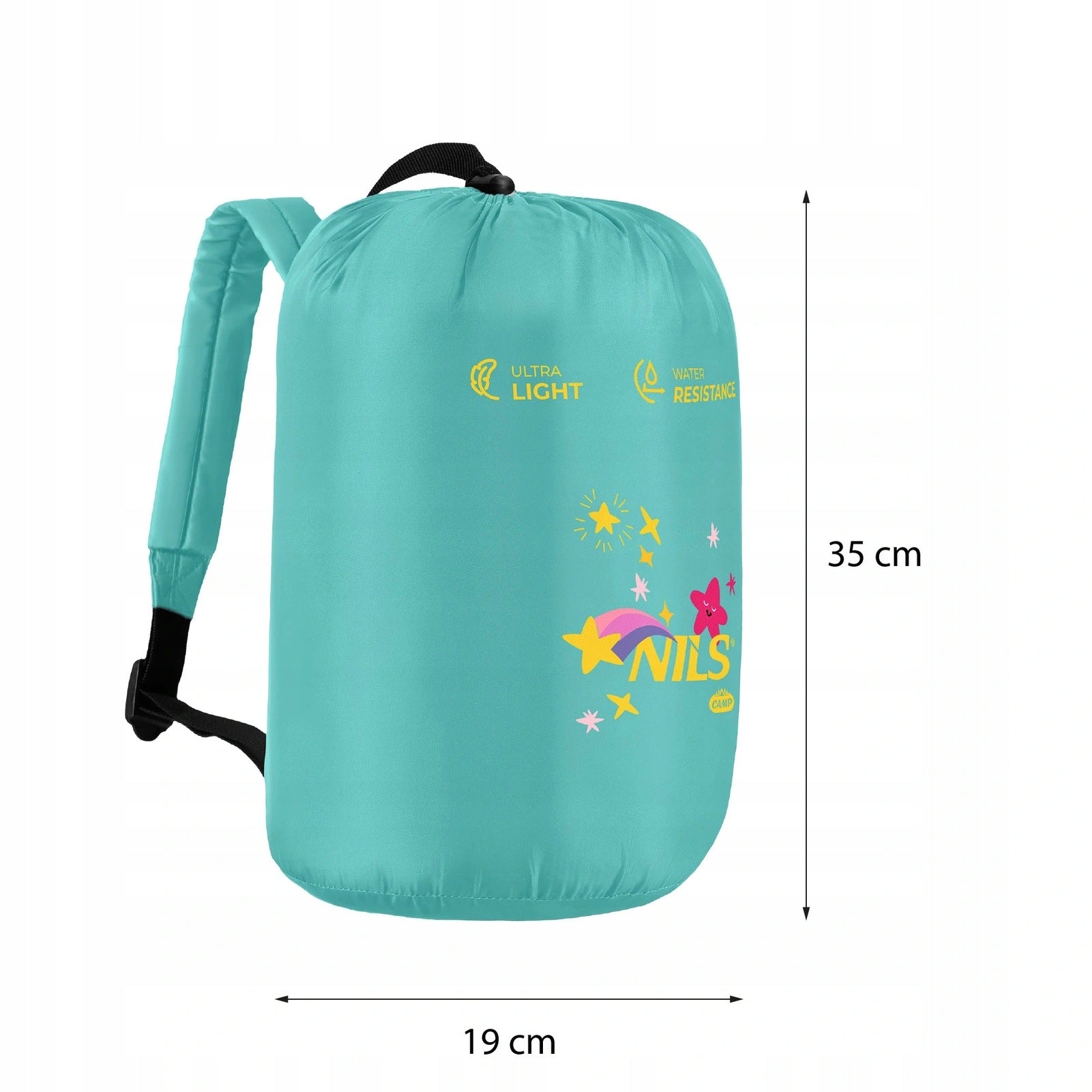 Children's sleeping bag with backpack NILS CAMP NC3201 stars Manufacturer code 15-04-142
