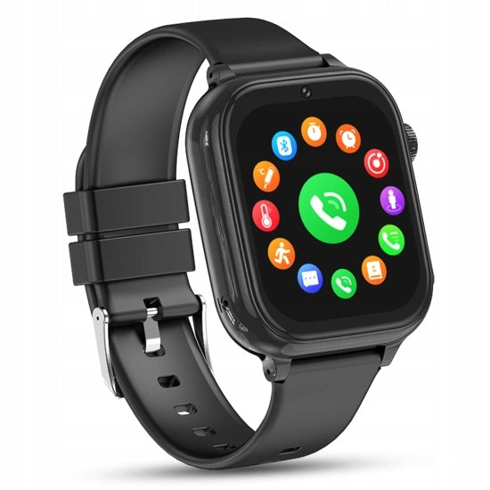 Children's smartwatch for SIM card, GPS, with talk function black Polish Brand no brand