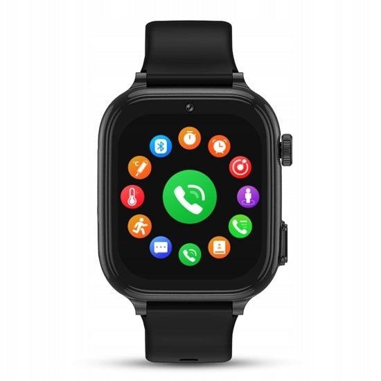 Children's smartwatch for SIM card, GPS, with talk function black Polish Manufacturer code zegarek dziecięcy