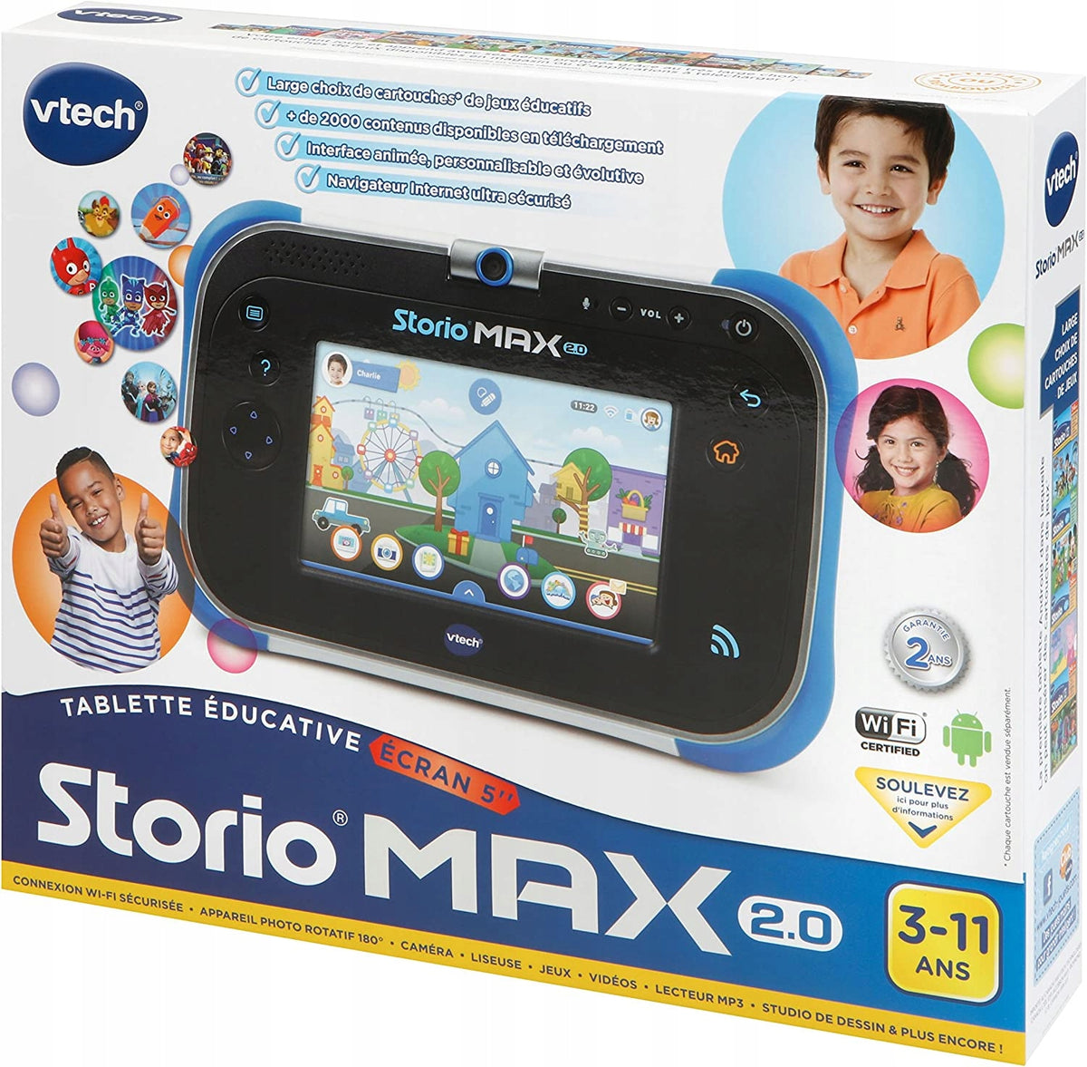 Children's tablet VTech Storio Max 2.0 5 inches WiFi 8GB blue French Brand VTech