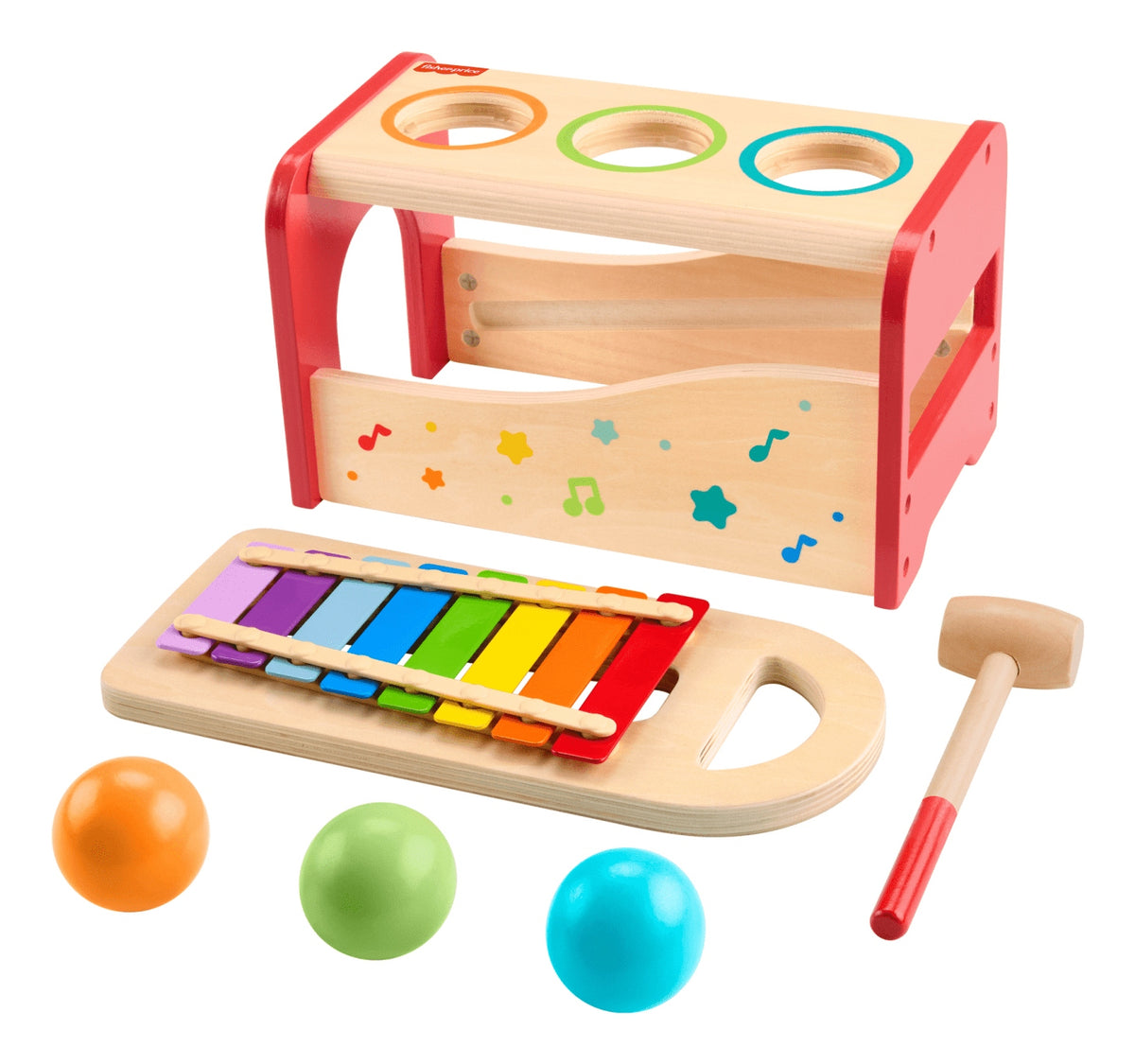Children's toy Xylophone Pound & Tap Bench Fisher-Price - 2 toys in 1 Brand Fisher-Price