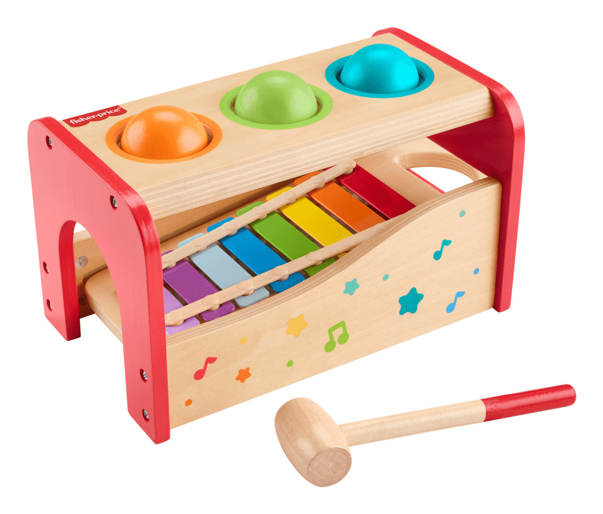 Children's toy Xylophone Pound & Tap Bench Fisher-Price - 2 toys in 1