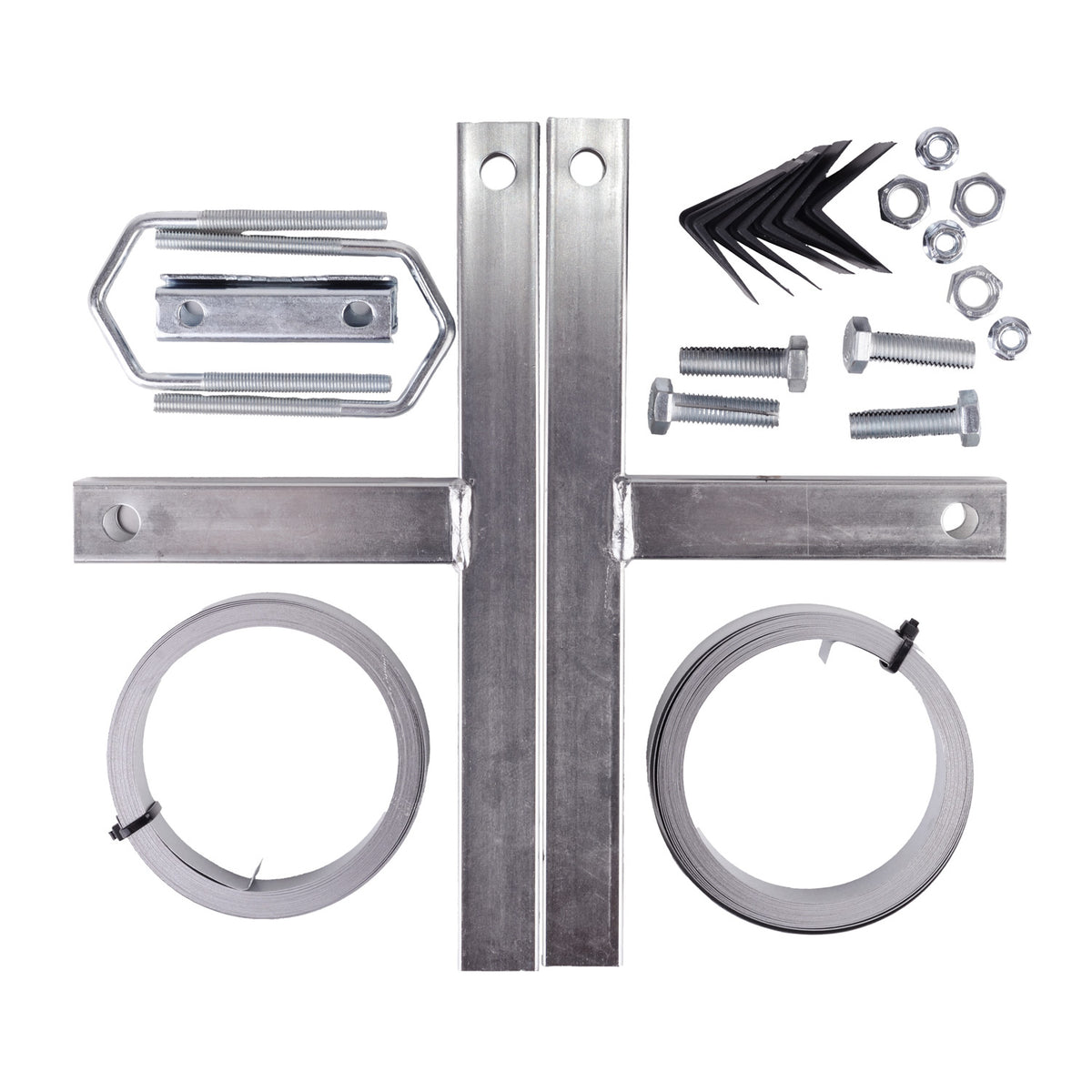Chimney clamp BAND 5m for antenna mast HANDLE solid