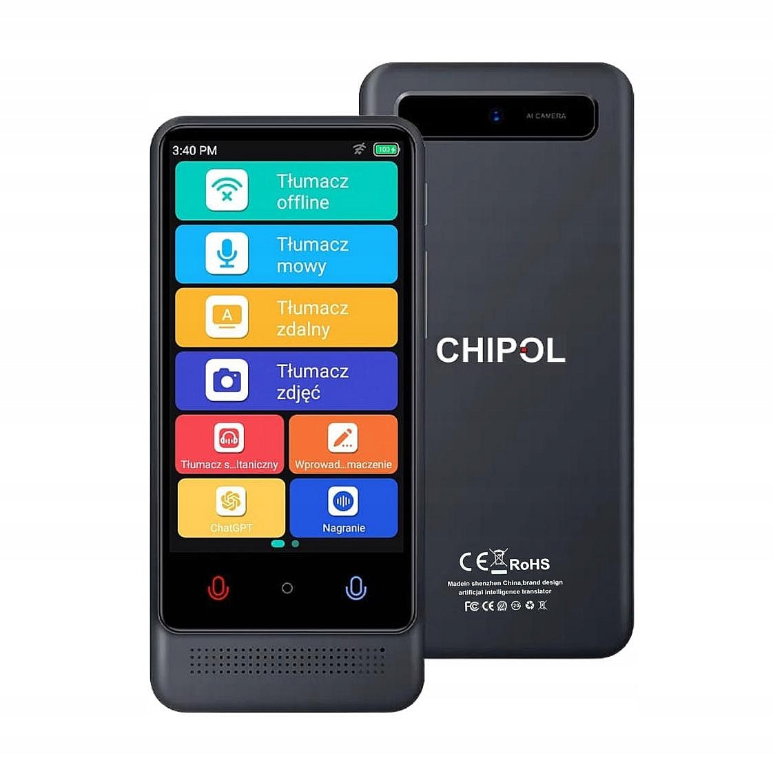 Chipol electronic translator M12P_C with offline