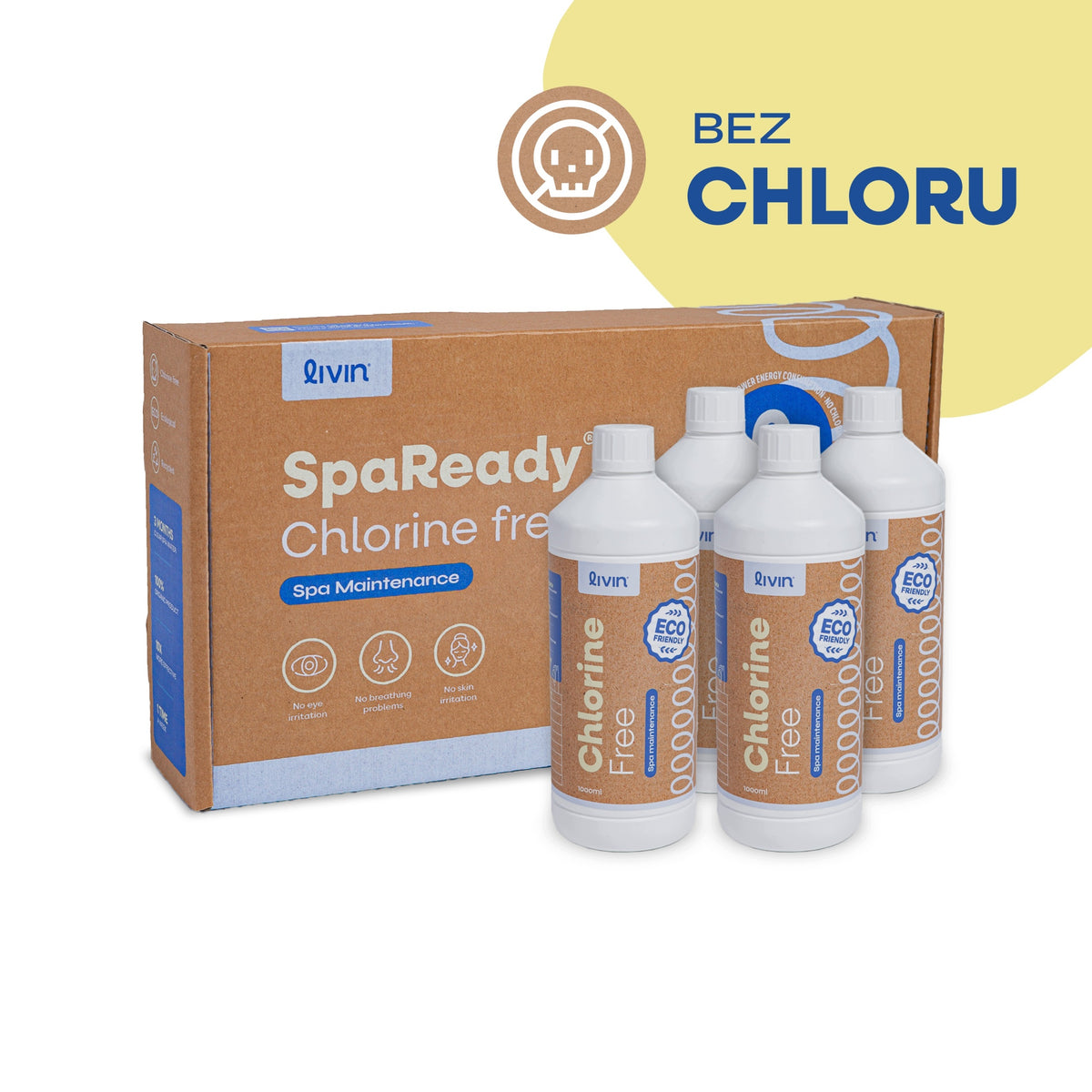 Chlorine Free SPA Jacuzzi Water Care Kit LIVIN' SpaReady