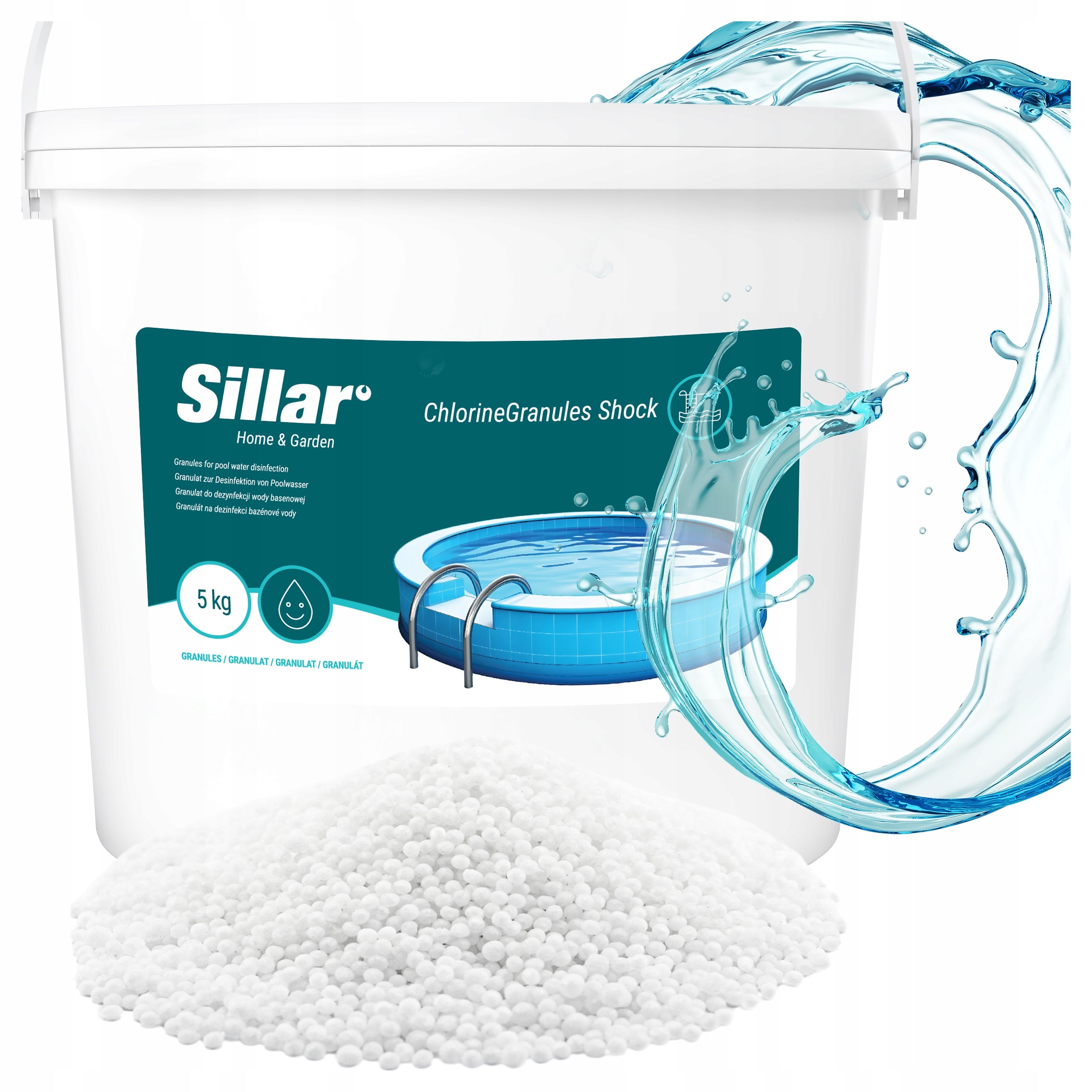 Chlorine Shock 5kg for Pool Jacuzzi Spa Shock Granules Pool Chemistry Pool