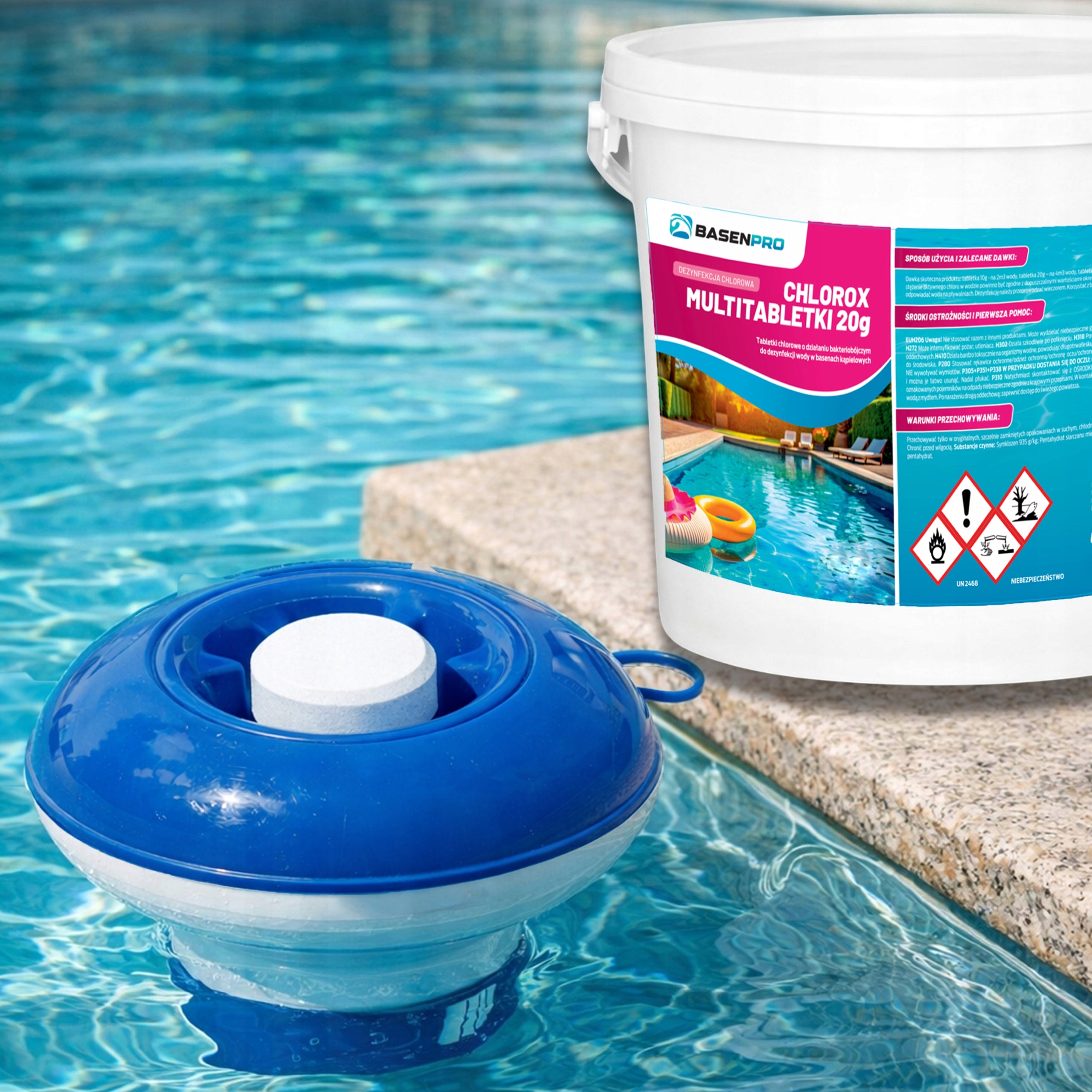 Chlorine for Swimming Pool Tablets CHLOROX Chemistry ULTRA STRONG CLARIFY WATER 3KG Brand no brand