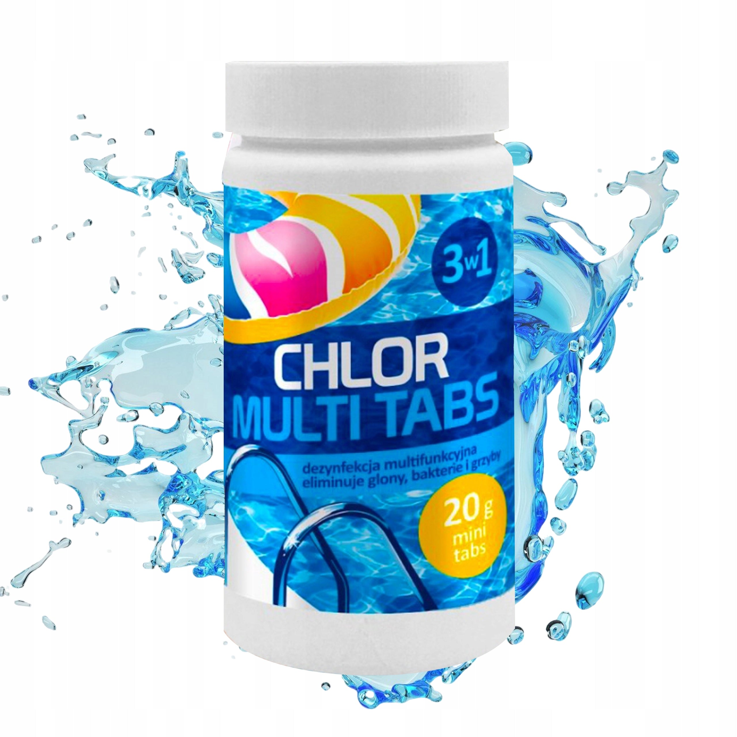 Chlorine for swimming pool multi tablets GAMIX 3in1 spa pool chemistry 2kg 100x 20g Manufacturer code 5903462008605