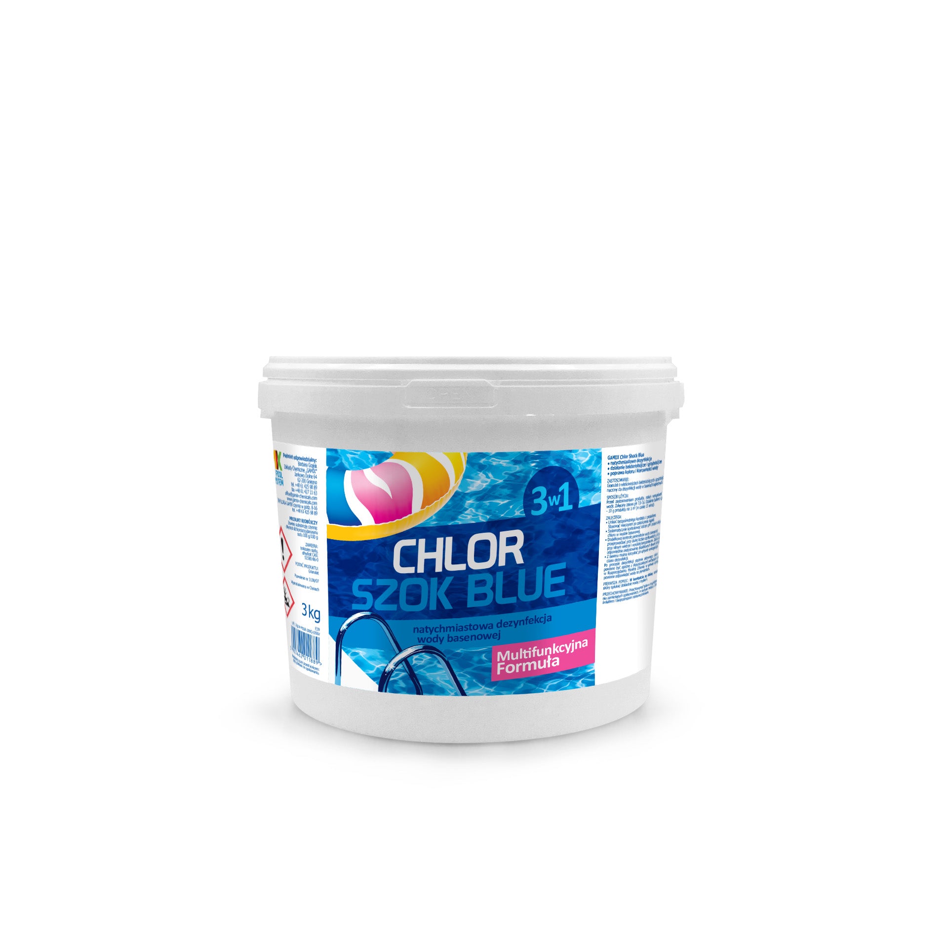 Chlorine shock blue for swimming pool quick disinfection jacuzzi 3kg9 Manufacturer code r4yr03480383