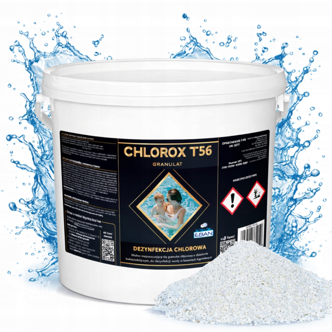 Chlorox T56 Chlorine Shock Disinfection Water Pool Jacuzzi Spa Granules 5kg