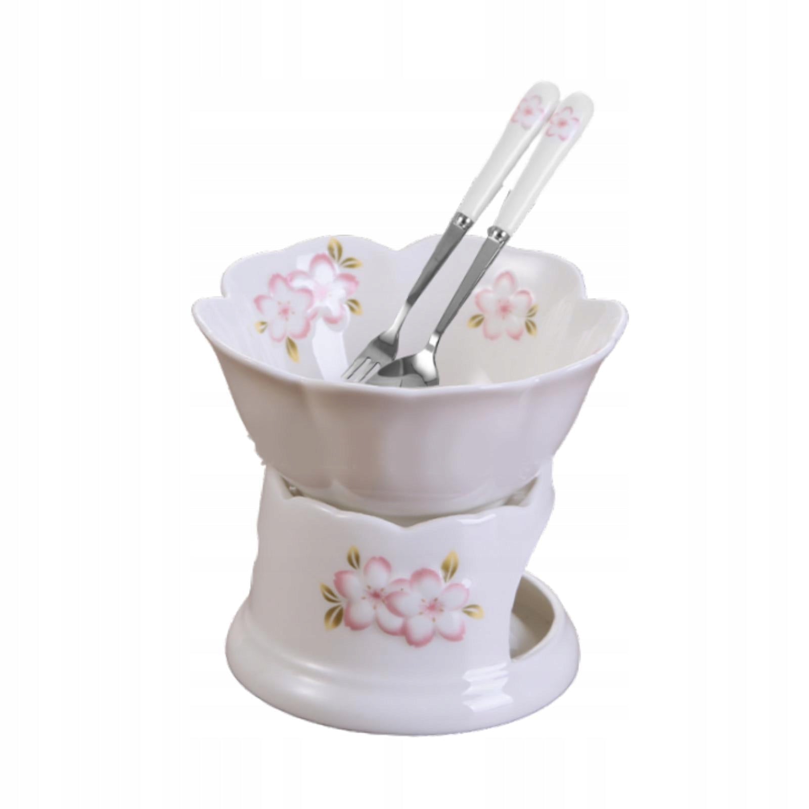 Chocolate Fondue 300ml Chocolate Melter Butter Heater White Brand no brand