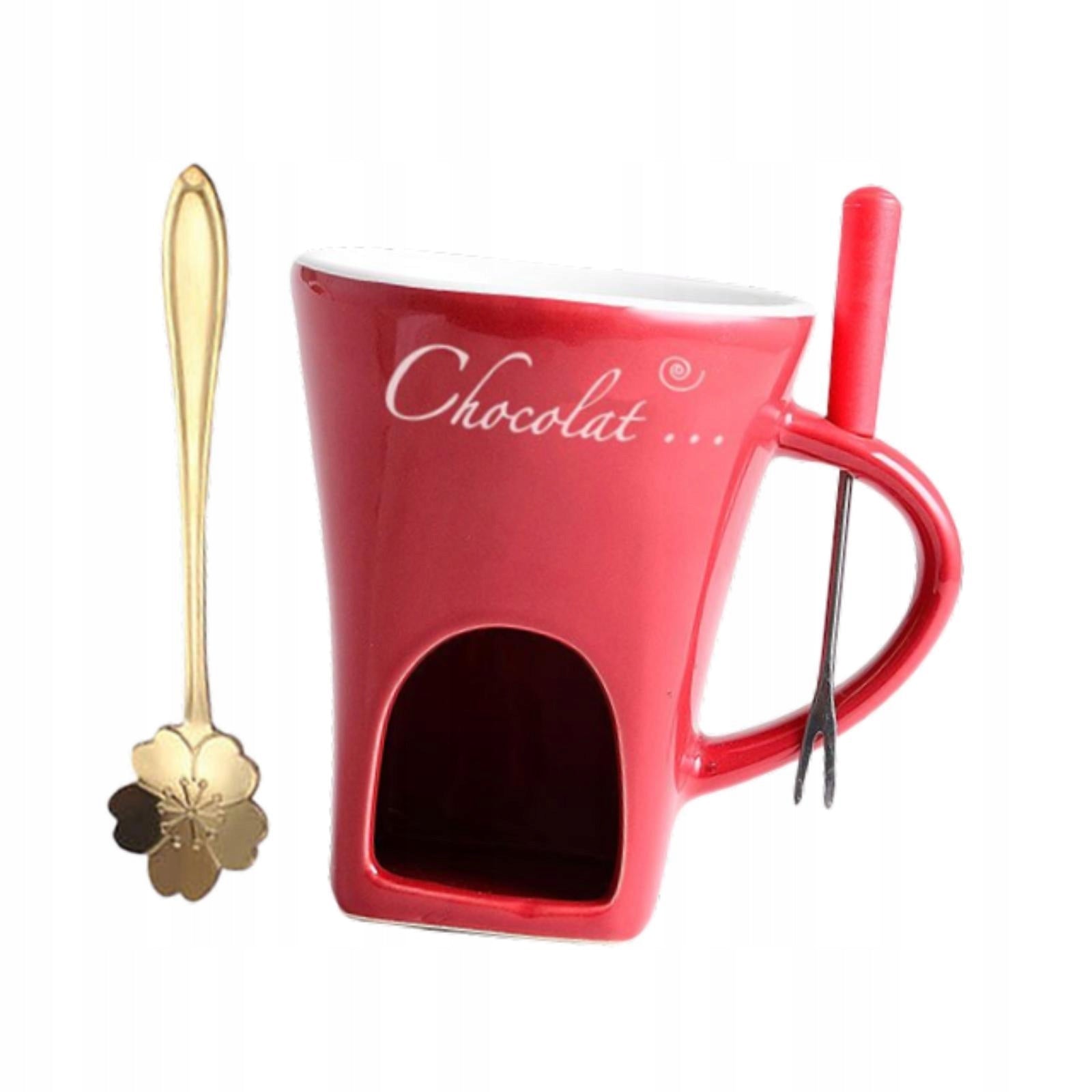 Chocolate Fondue Mug Cheese Fondue Pot Melting Mug Dessert Candy red Brand no brand