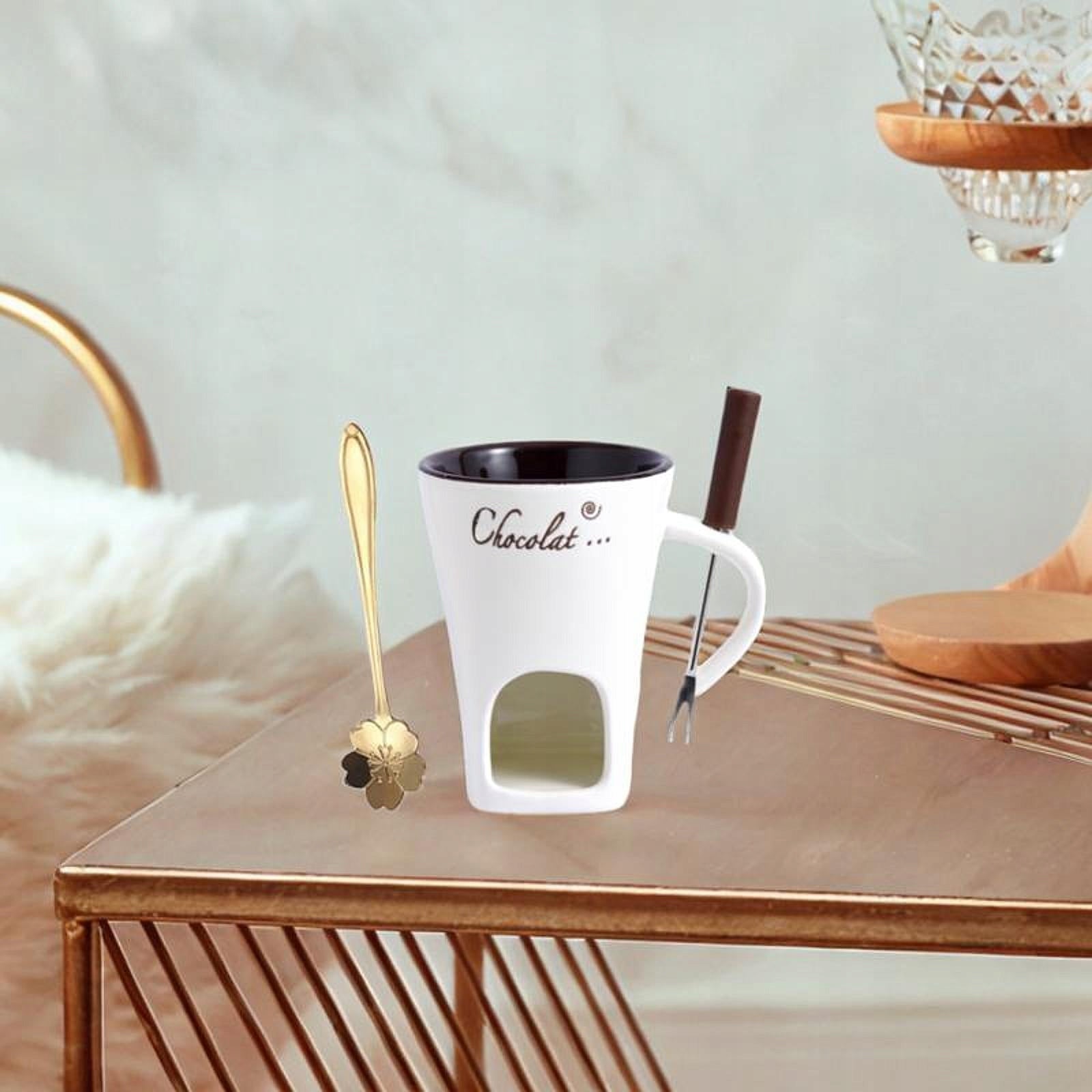 Chocolate Fondue Mug Chocolate Melter Home Anniversary Ice Cream Brand no brand
