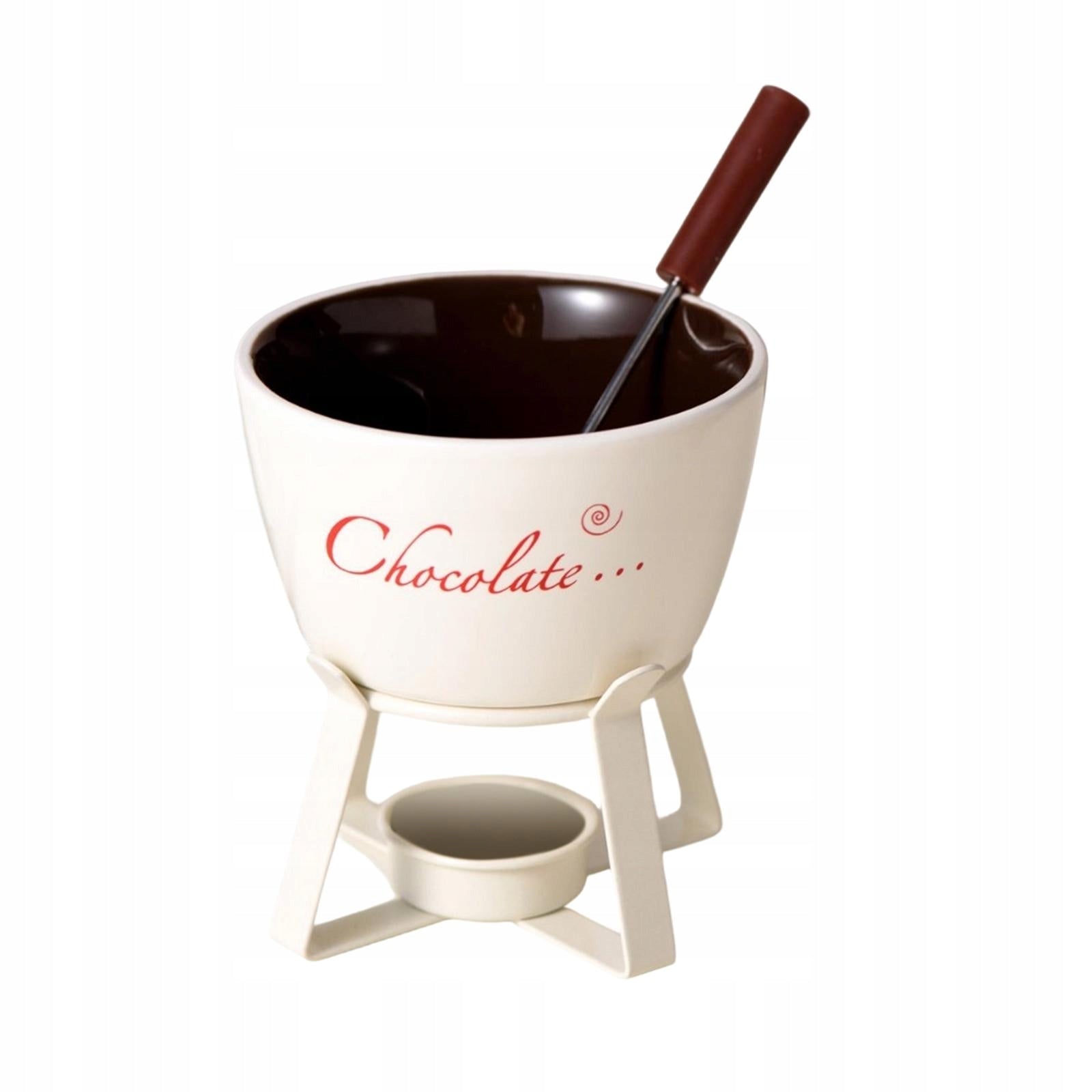 Chocolate Fondue Pot Cheese Melting Cheese Fondue Pot Ceramic Hot Pot White Brand no brand