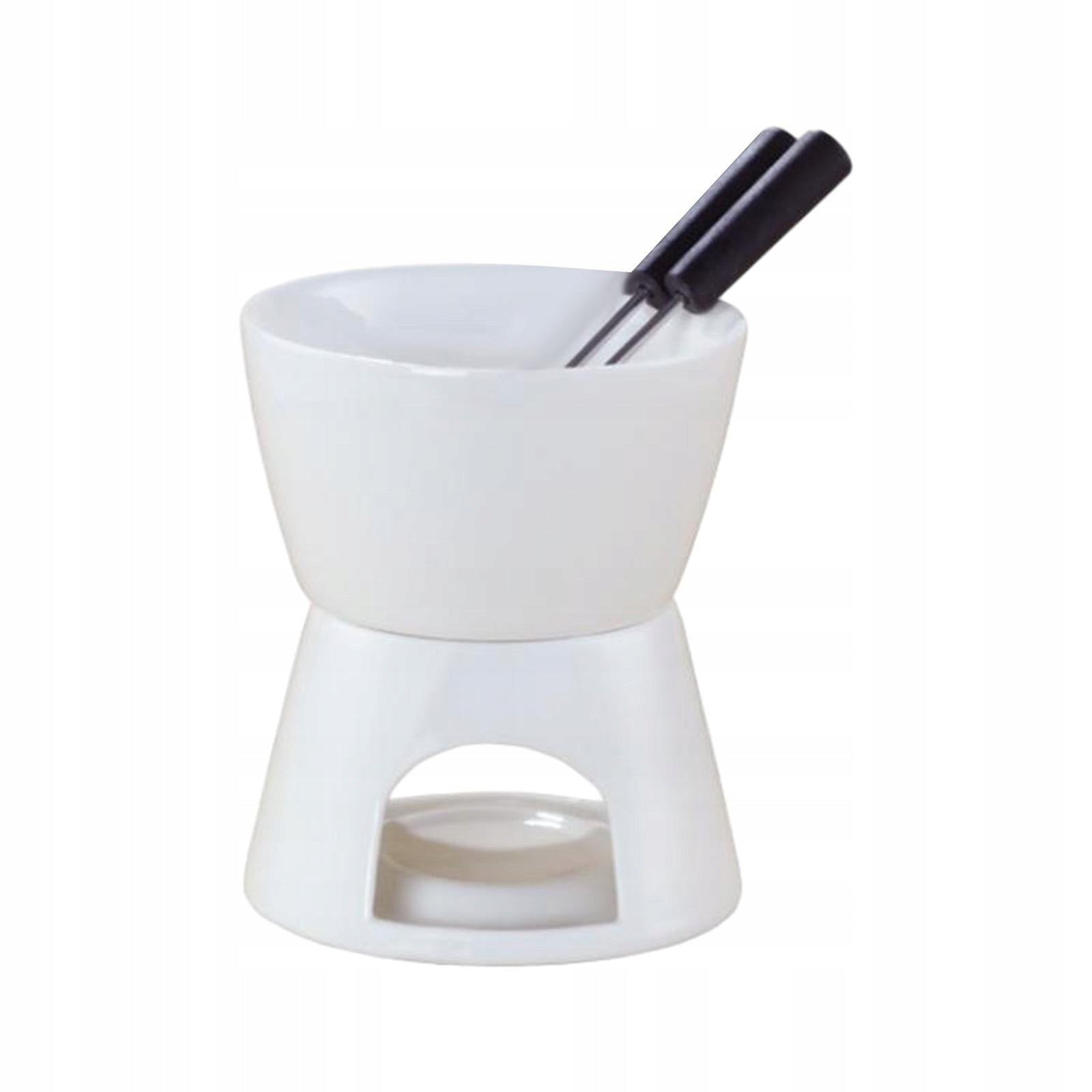 Chocolate Fondue Pot Cookware Tea Light Porcelain Melting Pot Ceramic Hot Brand Unbranded