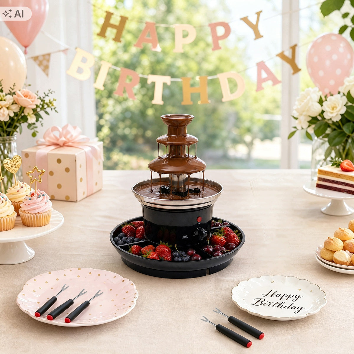 Chocolate Fountain 3-Tier 25W Capacity: 1lb Manufacturer code 794909227872