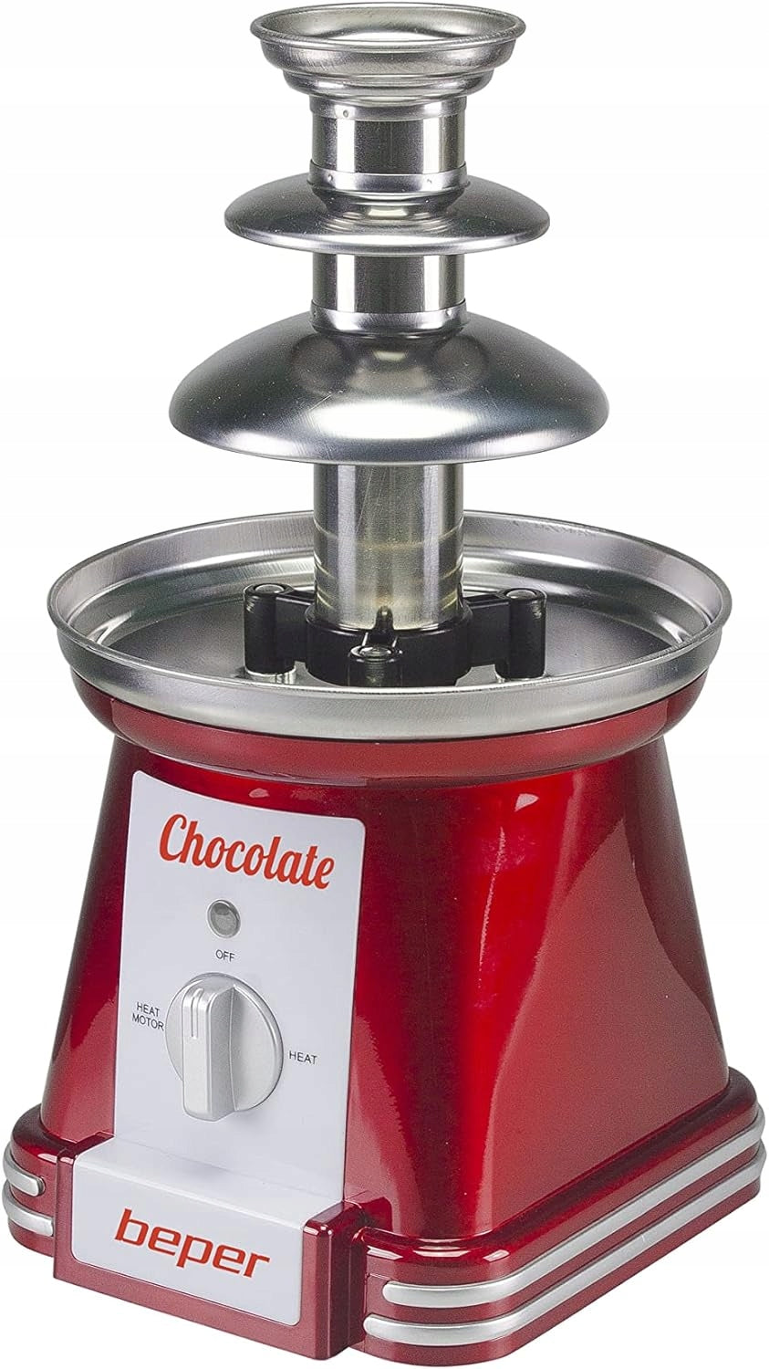 Chocolate Fountain Beper red 90 W Dominant color red