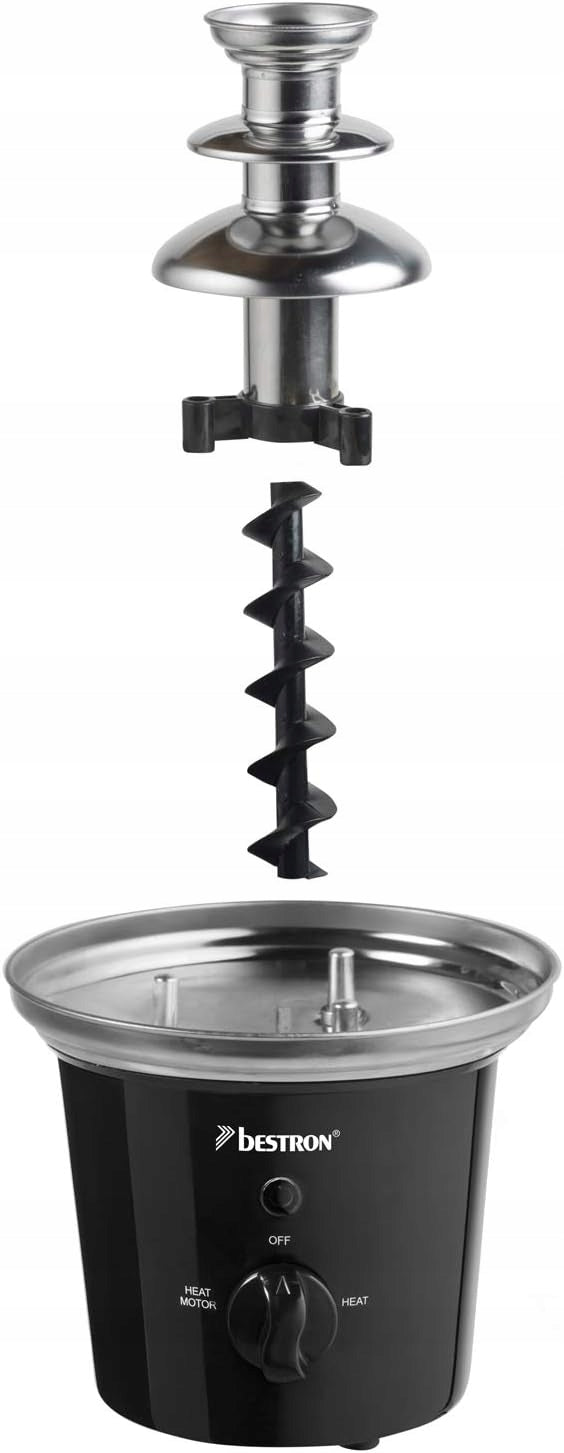 Chocolate Fountain Bestron black 60 W Dominant color black