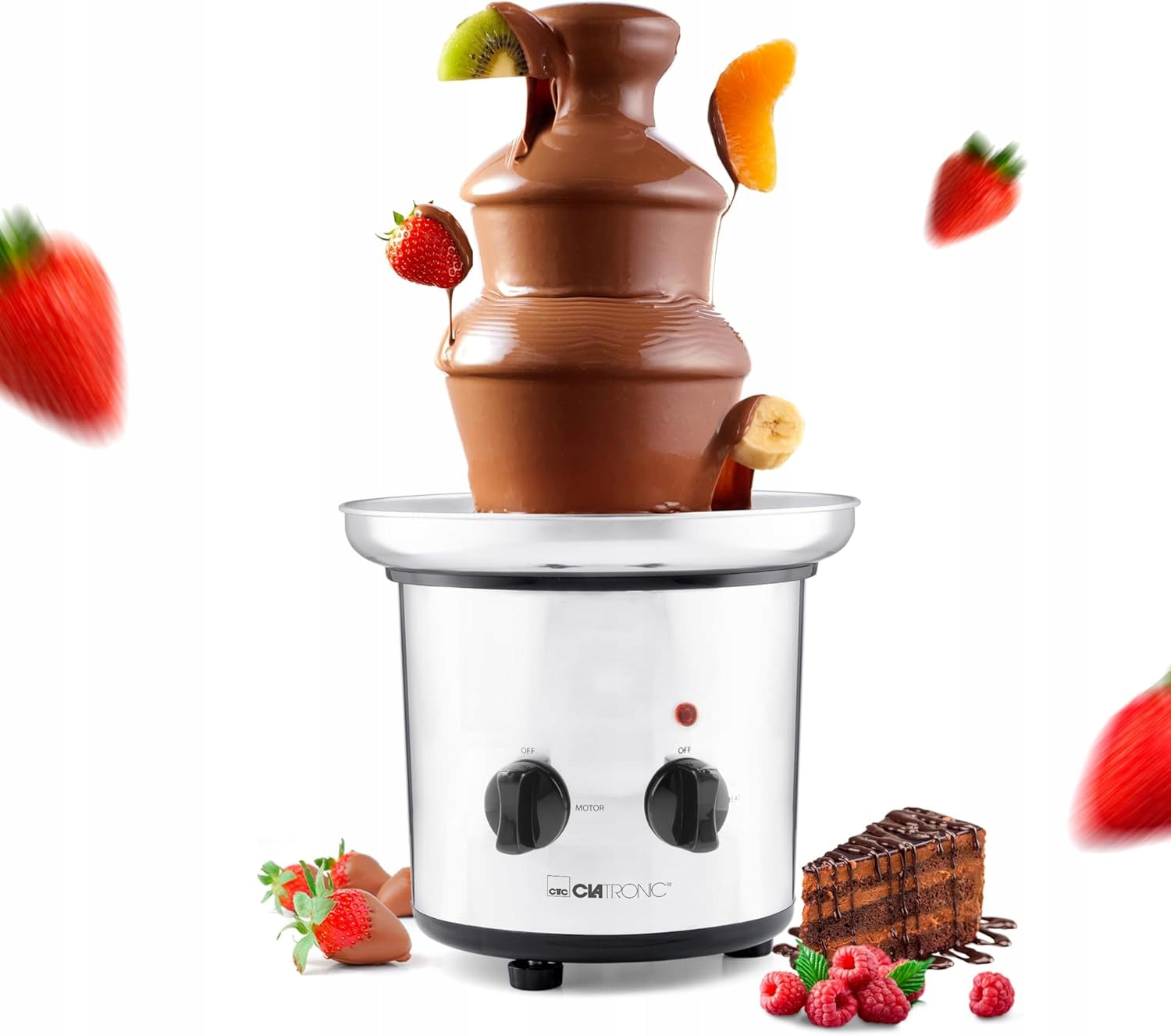 Chocolate Fountain Clatronic silver/grey 170 W Brand Clatronic