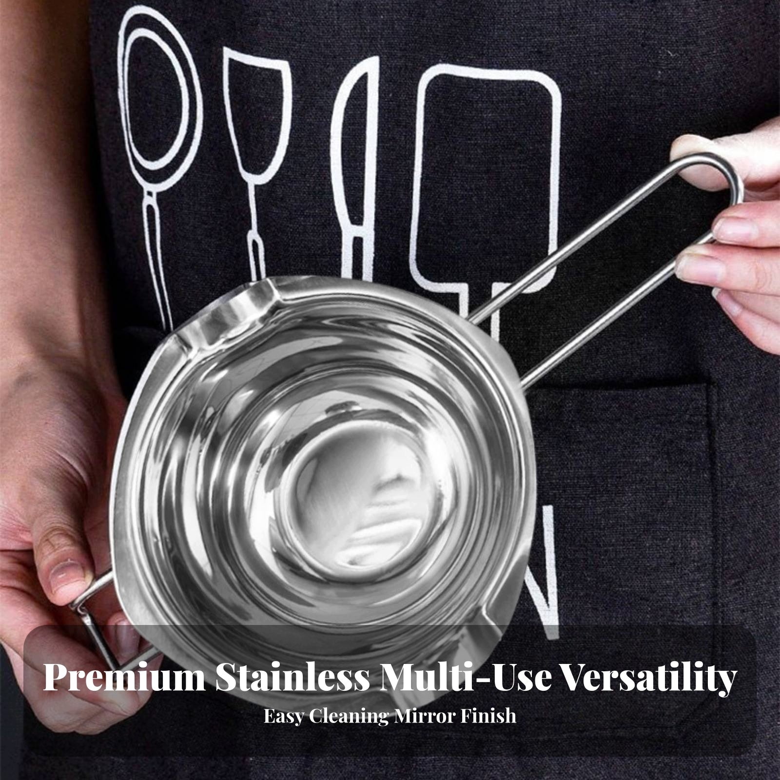 Chocolate Melting Pot Stainless Steel Melting Chocolate Pot for Bakers Brand no brand