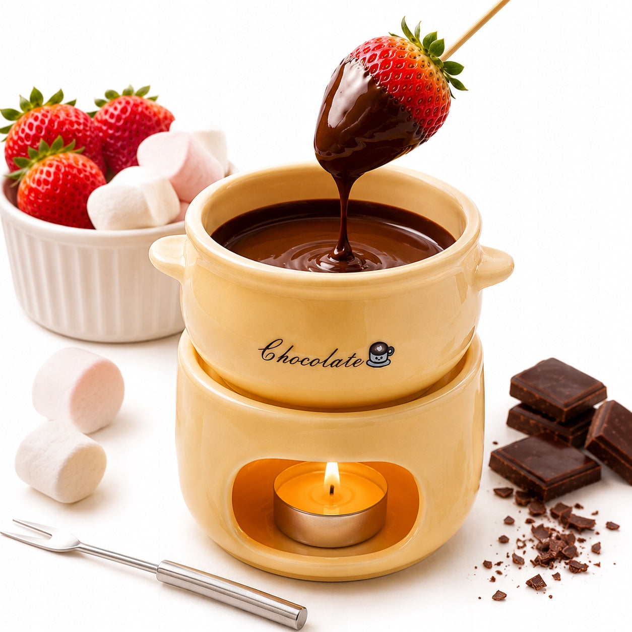 Chocolate Melting Set Home Spa Dessert Set Sweet Evening