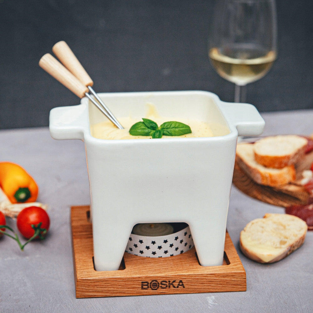 Chocolate cheese FONDUE SET, ceramic, K3 Capacity 0.6 l