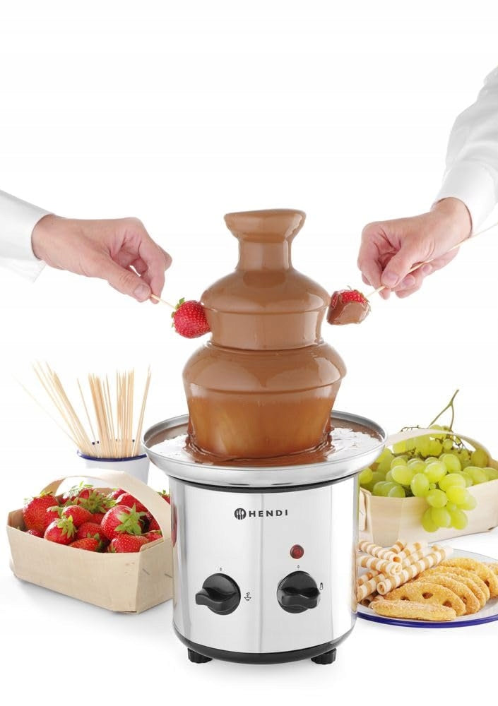 Chocolate fountain Hendi silver/grey 170 W Dominant color silver/gray
