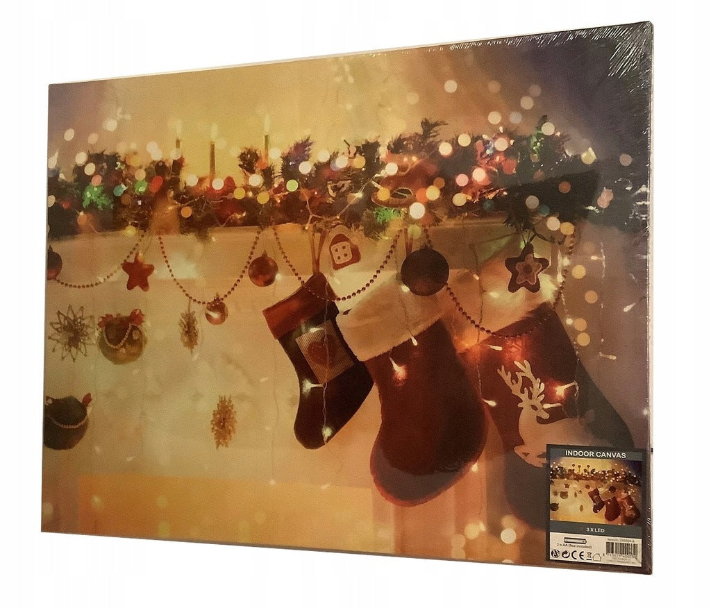 Christmas Canvas Print with LED Illumination 48 x 38cm Christmas EAN (GTIN) 8033638481806
